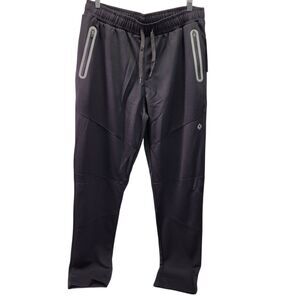 HODOSPORTS Men's Joggers Black Jogger Zipper Pockets Workout Pant X-Large